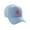 Light Blue, variant on Structured Baseball Hat Cap Curved Visor Old English Font Alphabet A to Z, Royal Hat Red M