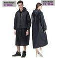 thumbnail image 2 of Cfowner Raincoat for Adults, 2 Pack Portable EVA Rain Coats Reusable Rain Poncho with Hood and Elastic Cuff Sleeves, 2 of 6