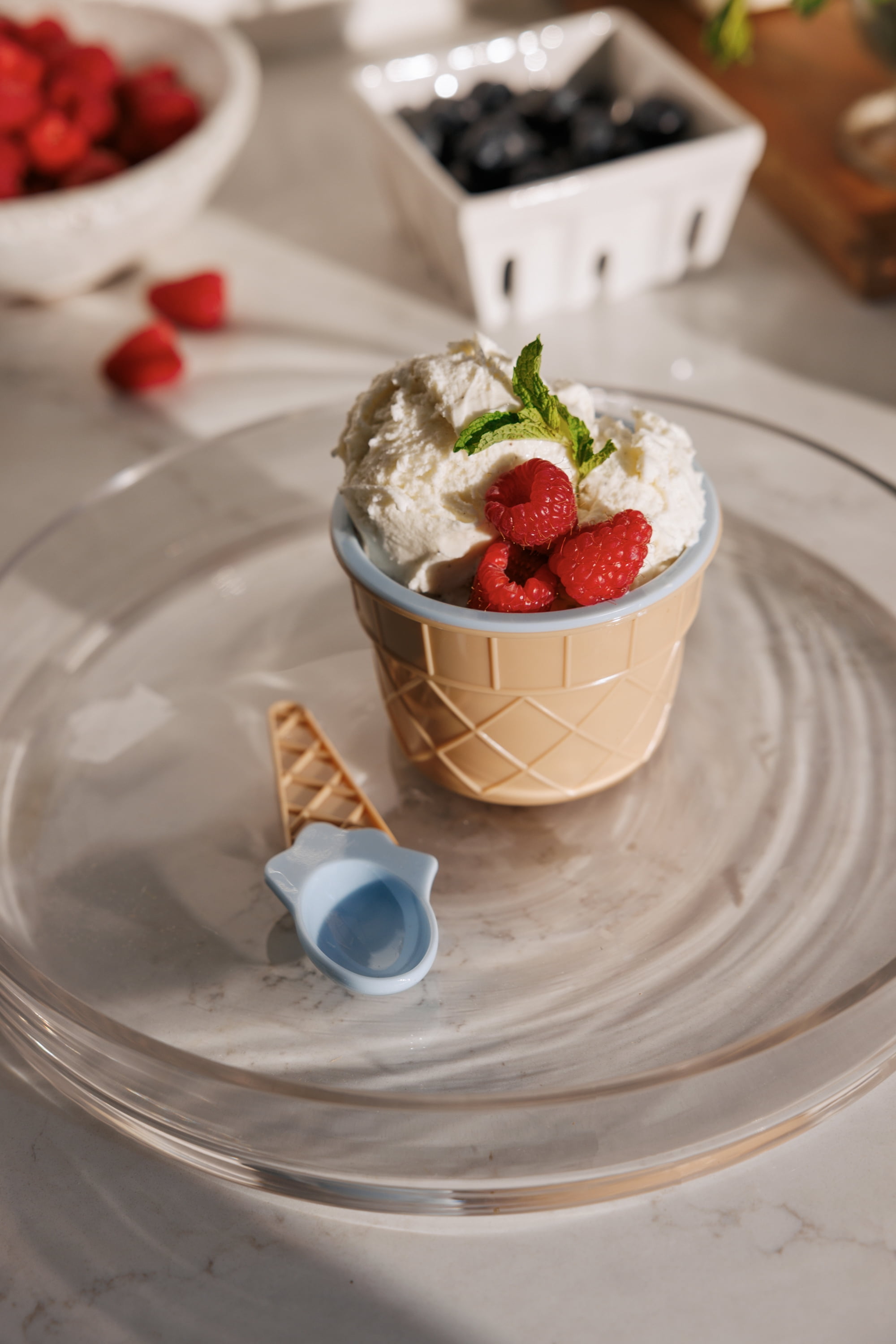 Thyme & Table 2-Pack Ice Cream Bowls - Blue