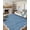 Grey Blue, variant on Modern Solid Rugs 6x9 Area Rug for Living Room Washable Non-Slip Neutral Throw Carpet Low-Pile Scalloped Rugs Stain Resistant Soft Accent Carpet for Bedroom Dinning Room Grey Blue