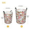 thumbnail image 3 of Xecao Colorful Donuts Print Laundry Basket,Laundry Hamper Designed for Storage Dirty Clothes Hamper,Collapsible Laundry Baskets-Small, 3 of 6