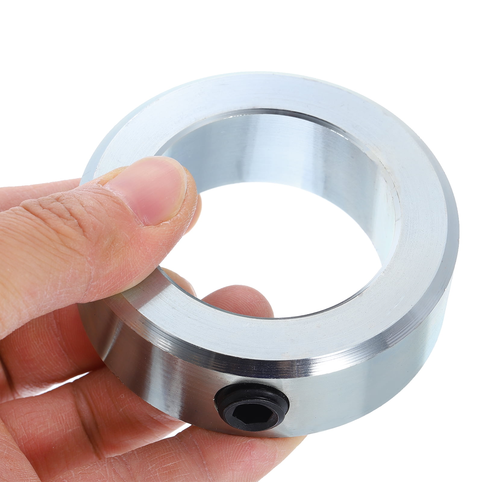 Uxcell Set Screw Collars 1-13/16" Bore Zinc Plated Steel Shaft Collars, 2-3/4" OD, 7/8" Width Axle Collar Clamp for Linear Rod Shaft Guide