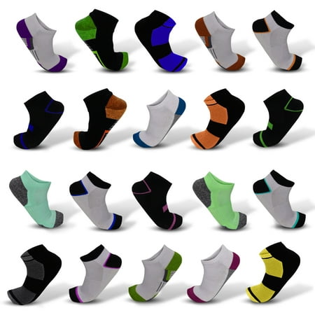 20-Pair Mystery Deal: Men's Moisture Wicking Low-Cut (Best Mens Moisture Wicking Socks)