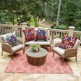 thumbnail image 4 of 4th of July Throw Pillow Covers 18x18 Set of 4,Patriotic Red White and Blue Pillow Cases for Bedroom Sofa Couch Decor, 4 of 6