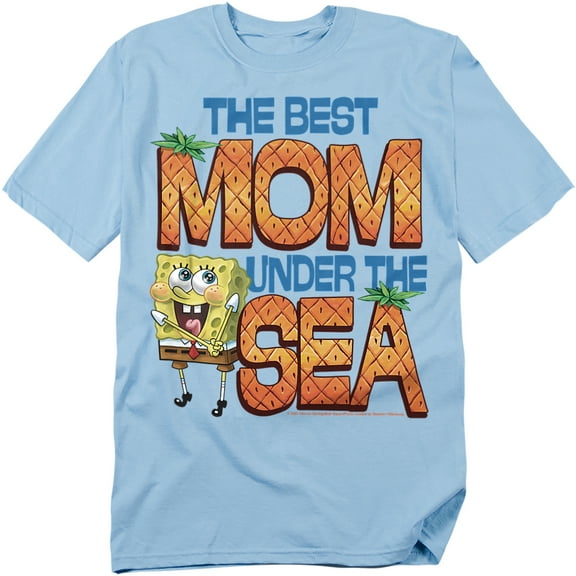 Spongebob T-Shirt Mother'S Day Best Mom Under The Sea Unisex Graphic Tee for Men & Women