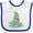 White and Royal, variant on Inktastic We Wish You a Merry Christmas Boys or Girls Baby Bib