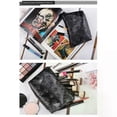 thumbnail image 4 of Black Skull Cosmetic Bag Women PU Leather Makeup Bag Travel Organizer, 4 of 5