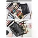 thumbnail image 4 of Black Skull Cosmetic Bag Women PU Leather Makeup Bag Travel Organizer, 4 of 5