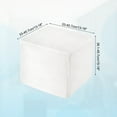 thumbnail image 2 of Square Stretch Foot Stool Cover Fit Length 13"-18", Milky White, 2 of 6