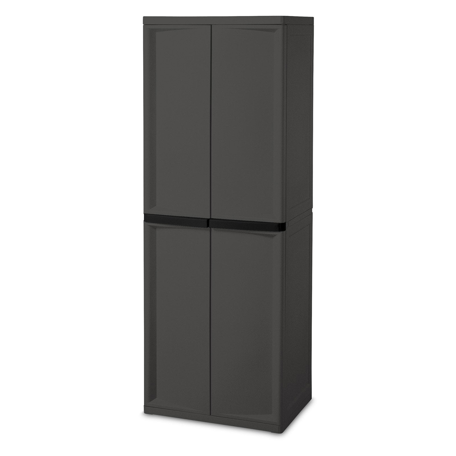 Sterilite 4 Shelf Cabinet Flat Gray Walmartcom