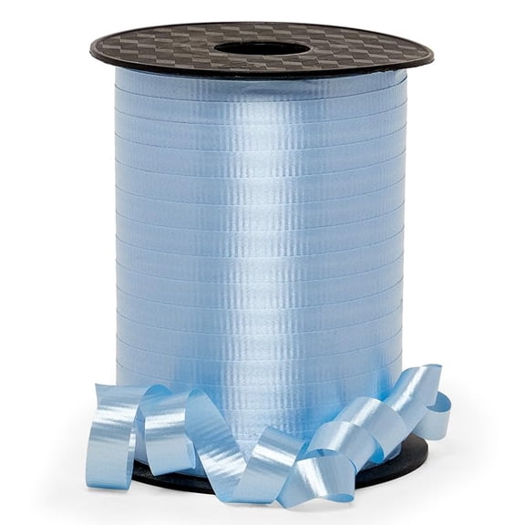 Premium Pastel Blue Crimped Curling Ribbon – 3/8" x 250 Yards