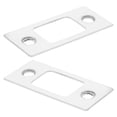 thumbnail image 5 of 4pcs Door Latch Strike Plates Door Hole Cover Plates Stainless Steel Door Reinforcement Kit, 5 of 6