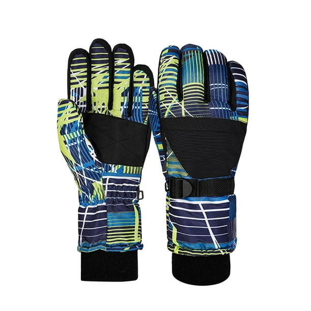 Yunuuuoa Winter Thermal Gloves for Adults Windproof Waterproof Snowproof with Non-Slip Grip Adjustable Wrist Strap for Skiing Hiking Mountaineering Outdoor Sports Cold Weather Gear
