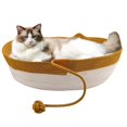 thumbnail image 1 of Cama para Mascotas Yaruiguang de Cuerda de Algodón Ovalada para Gatos y Perros Marrón M, 1 of 6