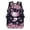 Black Axolotl Moon Print, variant on 17 inch Pink Cherry Blossom School Backpack for Boys Girls 5-11 Year, Multifunctional Back to School Bag, Elementary Kindergarten Large Capacity Casual Basic Bookbag
