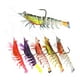 thumbnail image 1 of Pesca con señuelos blandos,Señuelos de pesca cebos artificiales con anzuelos afilados,Aparejos de pesca con cebos artificiales fluorescentes,Señuelos blandos con cebos luminosos realistas, 1 of 9