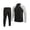 Black, variant on Maqroz Mens Two Piece Tracksuit Matching Sets Colorblock Full Zip Up Jackets Straight Leg Sweatpants Casual Athletic Activewear Suits Sweatsuits for Outdoor Training