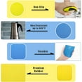 thumbnail image 5 of 4pcs Jar Gripper Pads, Rubber Jar Gripper Pad Jar Opener Grippers Kitchen Coaster for Elderly Suffering from Children Women Weak Hands, Round (Yellow, Blue), Square (Yellow, Blue), 5 of 7
