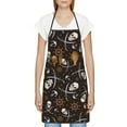 thumbnail image 3 of Pofeuu Pirate Skulls Print Aprons with Pockets, Cute Aprons for Kitchen, Cooking, Server, Barber, Chef Apron, 3 of 7