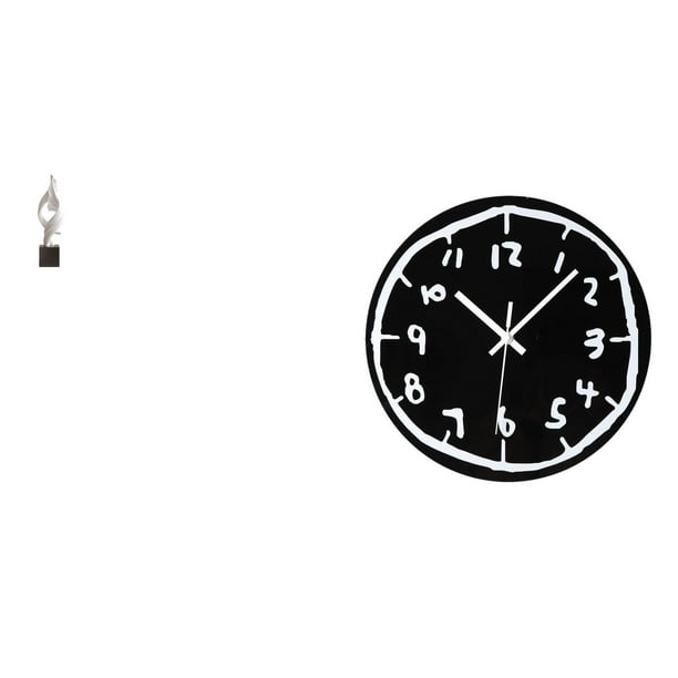 Estatua de arte abstracto,Estatua de arte abstracto Escultura de resina moderna,Reloj de pared,Reloj de pared silencioso y decorativo que no hace tictac,Reloj moderno de 12 pulgadas para pared
