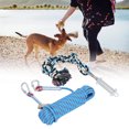 thumbnail image 4 of Dog Tug Rope Toy 49.2ft Spring Pole Dog Rope Toy Interactive Safe Muscle Builder Dog Tug Rope Toy For Small Medium Large Dogs Blue, 4 of 8