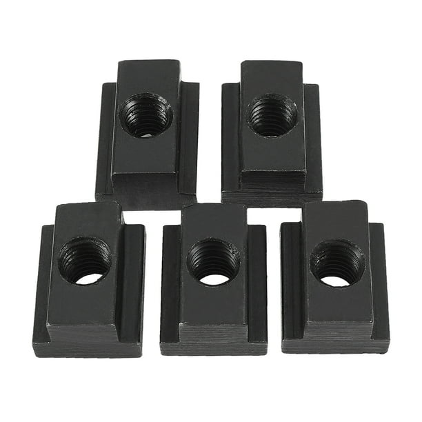 5pcs Steel TSlot Nut Grade 10.9 Tapped Through M8 Thread 15/64" Slot