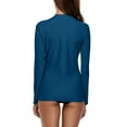 thumbnail image 7 of Charmo Womens Rash Guard Shirt Long Sleeve Raglan Sun Protection Swim Shirt Bathing Suit UPF 50, 7 of 7