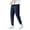 Navy, variant on Kureaily Mens Guard Pants Loose Ice Silk Solid Sports Leggings