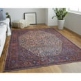 thumbnail image 4 of 9' X 12' Red Tan And Blue Floral Power Loom Area Rug, 4 of 10