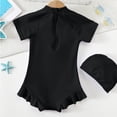 thumbnail image 4 of JFOPQVSM Children Comfortable Breathable Skin Friendly Short Sleeved Swimsuit Fashionable Printed Zipper Swimsuit, 4 of 4