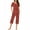 Red, variant on Tnhcen Women's Loose comfortable 2-Piece Summer Print Pajama Set Cozy Lightweight Short Sleeve Capri Pants with Pockets S-3XL