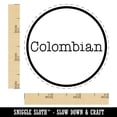 thumbnail image 2 of Colombian Typewriter Coffee Label Self-Inking Rubber Stamp Ink Stamper - Brown Ink - Small 3/4 Inch, 2 of 7