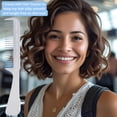 thumbnail image 5 of The Hair Doctor Detangle Comb with Wide-Spaced Rotating Teeth Reduces Hair Damage (White Sheen), 5 of 9