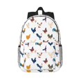 thumbnail image 1 of Lukts Various Rooster Pattern 15 Inch Student Backpack, Waterproof Laptop Backpack with Adjustable Shoulder Straps, Lightweight Travel, Campus Backpack, Unisex, 1 of 6