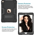 thumbnail image 3 of Mignova for New iPad 7th Generation 10.2" 2019 / iPad 10.2 Case, Hybrid Rugged Heavy Duty Defender Shockproof Protective with Built-in Kickstand for Apple iPad 10.2 Inch 2019 (Black/Black), 3 of 7