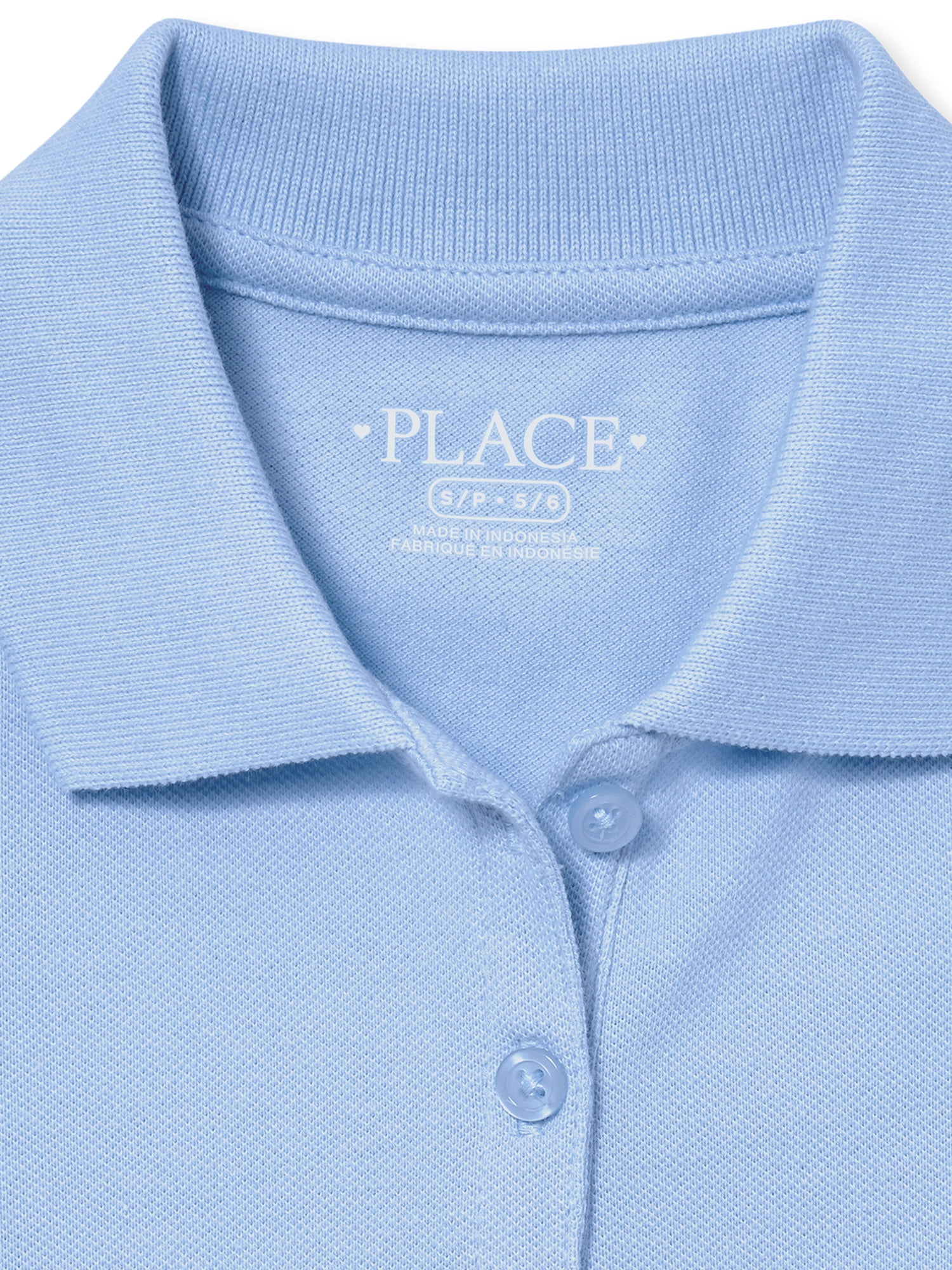 The Children's Place Girls Uniform Short Sleeve Pique Polo, Sizes XS-XXL