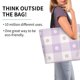 thumbnail image 2 of Disketp Floral Purple Buffalo Plaid Bolsa Tote Estampada para Mujer, Bolso de Hombro y de Mano para Compras y Viajes, 2 of 8