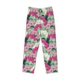 thumbnail image 4 of Goofa Orchids Flowers Printed Soft Pajama Pants for Men, Wide Leg Comfy Casual Lounge Yoga Pants-Large, 4 of 9