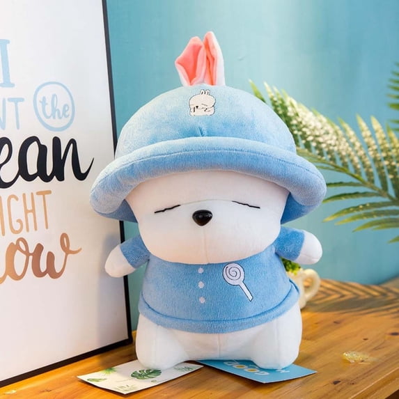 Birthday Gifts For Children Home Decoration Appease Toy Sleep Toy Stuffed Animal Plush Pillow Rogue Rabbit Plush Toy Rabbit Doll Bunny Plush Doll Rabbit Stuffed Toys BLUE 30CM