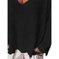 thumbnail image 4 of FASHIONWT Women Plus Size Long Sleeve Round Neck Solid Loose Street Style Top, 4 of 4