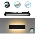 thumbnail image 2 of TuseyRxln Indoor LED Wall Light 2 * 12W Black Wall Lamp Warm White 3000K Modern for Bedroom Living Room Stair Corridor Bathroom, 2 of 8