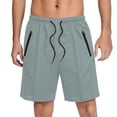 thumbnail image 7 of IROINNID Men's Lightweight Quick Dry Breathable Mesh Athletic Shorts with Zippered Pockets Drawstring Elastic Waist for Gym Running Outdoor Sports Training, 7 of 7