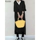 thumbnail image 2 of ZANZEA Spring Long Sleeve Robe Kaftan Solid Shirt Dresses Fashion Midi Dress Loose High Low Vestidos Women Vintage Oversize 20234XL Gao Jinjia LED, 2 of 2