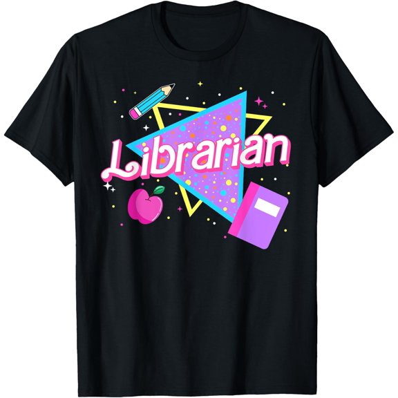 Cute Librarian Back To School 80'S 90'S Retro Old School T-Shirt Unisex S-5XL Hot Trending Shirt Birthday Gift