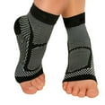 thumbnail image 4 of CSChome Leg Warmth Compression Socks 1 Pair Ankle Protection Sport Compression Decompression Gradient Pressure Foot Heel Pain Relief Plantar Fasciitis, 4 of 7