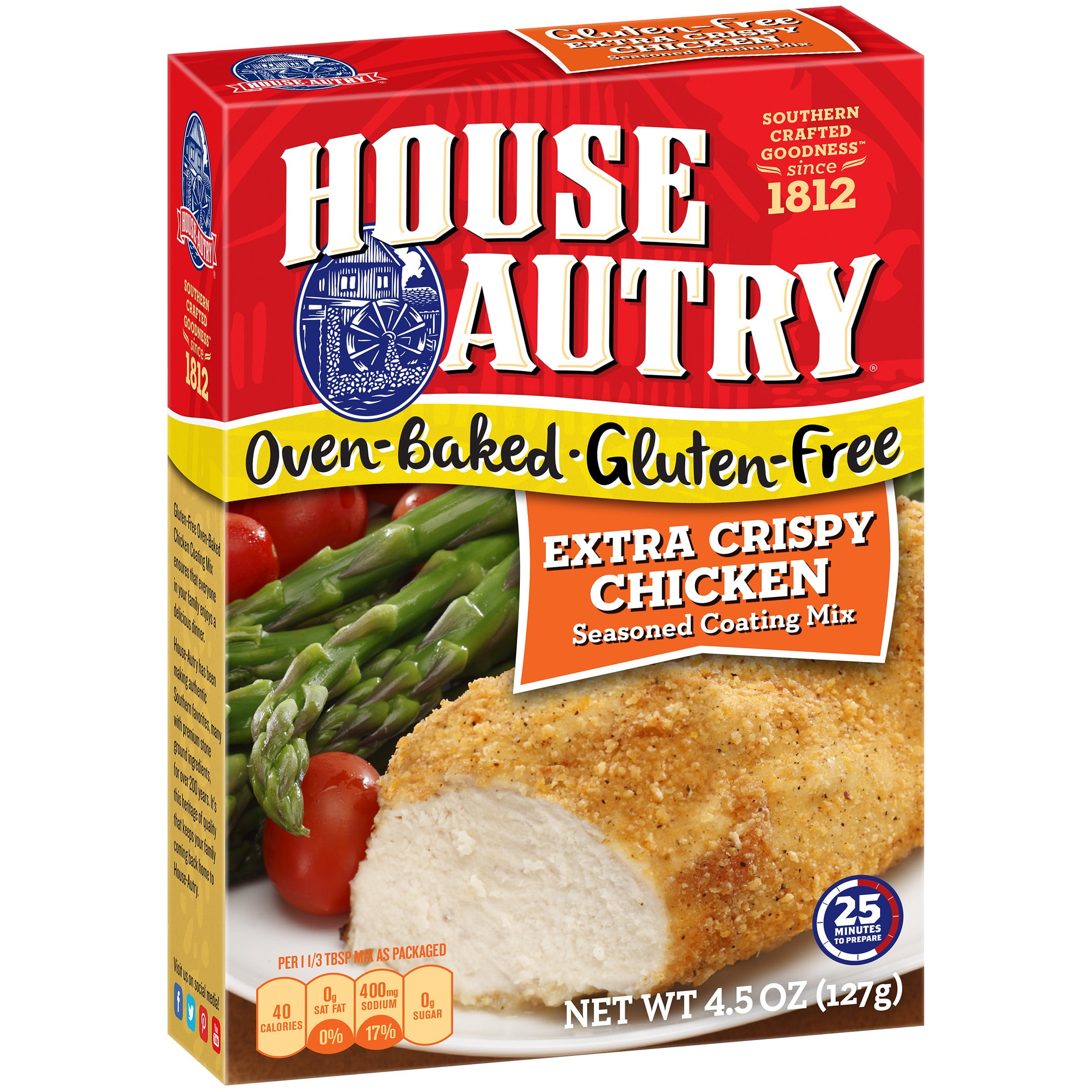HouseAutry OvenBaked GlutenFree ExtraCrispy Chicken Seasoned