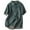 Green, variant on Button Down Shirts for Women Vintage Floral Short Sleeve Button Up Breathable Cotton Linen Shirt Blouse Tops Blue M