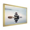 thumbnail image 2 of Designart "Zen Serenity Spiritual Stones in Blue IV" Spiritual Framed Wall Art Decor - Global Blue Spiritual Stone Entryway Framed Wall Art, 2 of 6