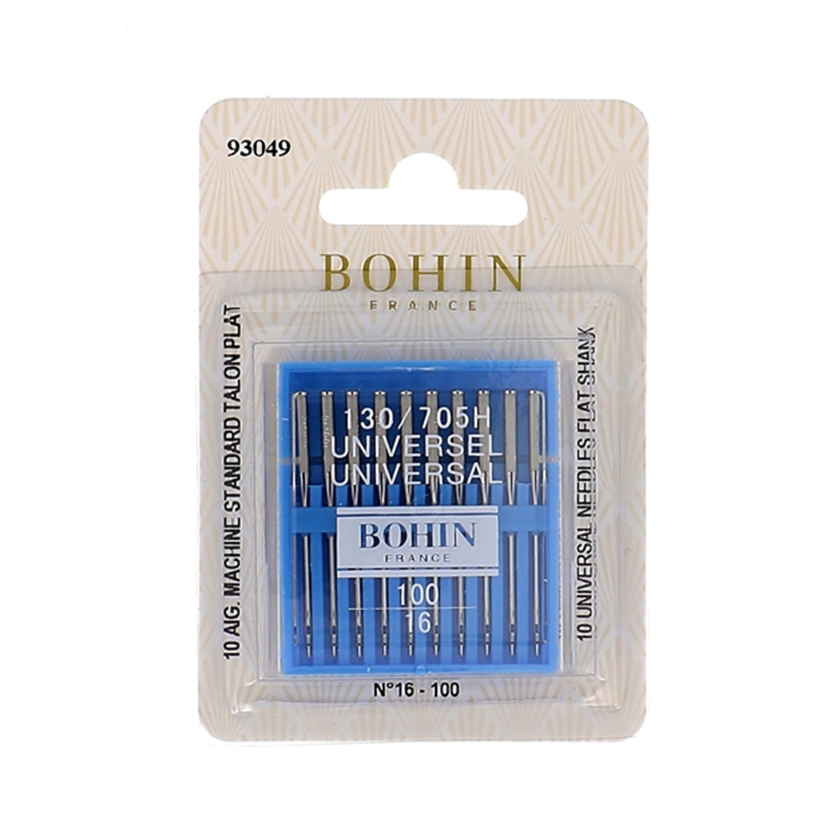 Bohin Universal Sewing Machine Needles Size 16/100 10ct