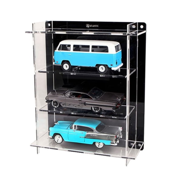 Multicase 3 Car Display Case [1:24 scale in Black/Clear]
